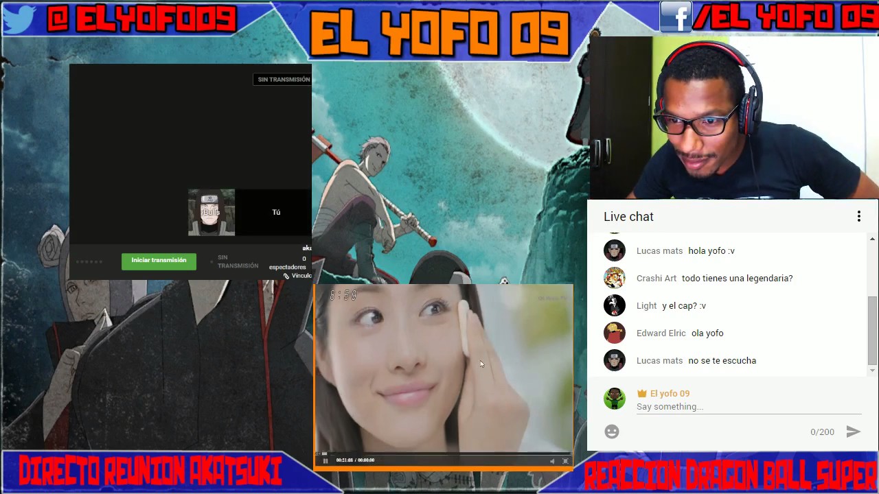 REACCION EN VIVO DRAGON BALL SUPER CAP 79 || EN DIRECTO CON LOS AKATSUKI - YouTube El yofo 09