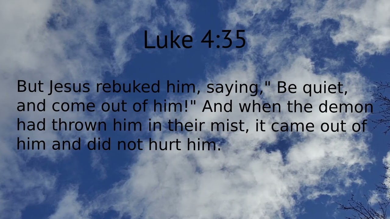 Luke 4:35