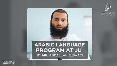 Arabic Language Program at JU by Mr. Abdallah Alsaadi