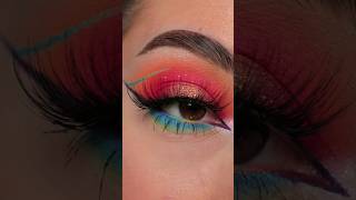 Pride makeup tutorial 🌈 #makeupshorts #pridemakeup #pridemakeuplook #pridemonth #trending #viral