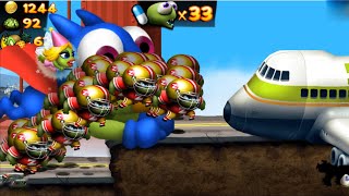 All Quarterbacks vs passenger plane - Zombie tsunami screenshot 4