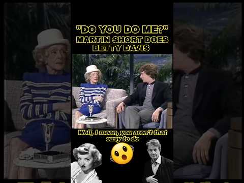 Martin Short does Bette Davis & she isn't impressed #shorts #johnnycarson #bettydavis #martinshort