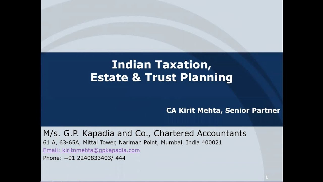 Indian Estate & Trust Planning Seminar