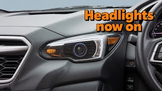 SUBARU CROSSTREK - How to Turn on & off Headlights