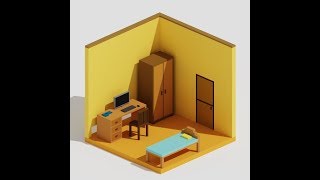 ISOMETRIC ROOM | MAGICAVOXEL | TIMELAPSE