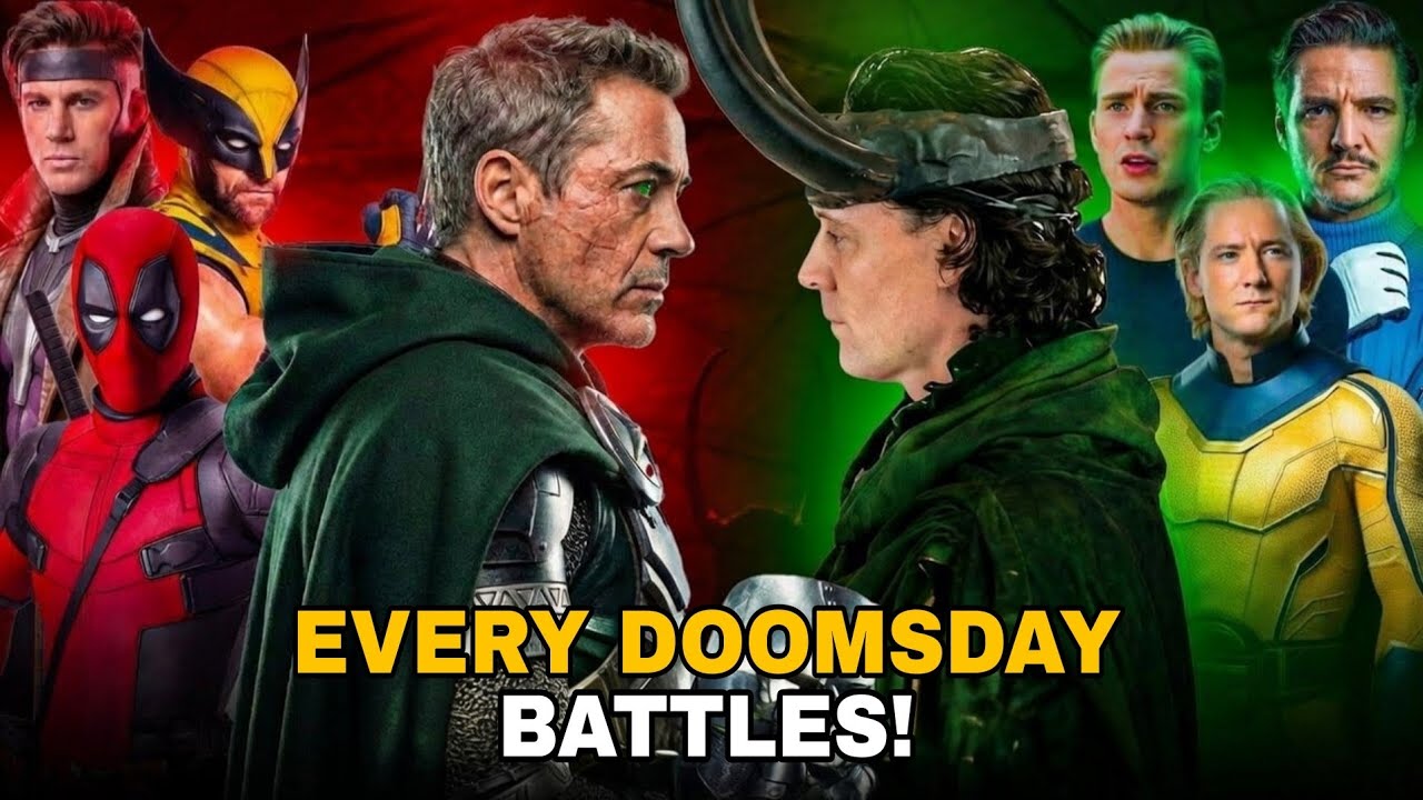 All Major Fights In Avengers DOOMSDAY - God Loki V/S Doom, X-Men V/S Avengers 