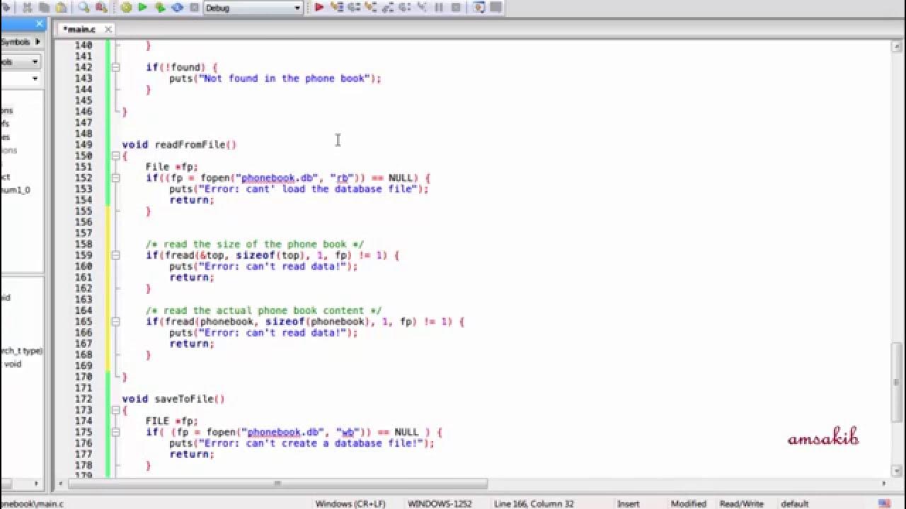 Phonebook Application using C Programming Language [ Part 3 ] [ Bangla ...