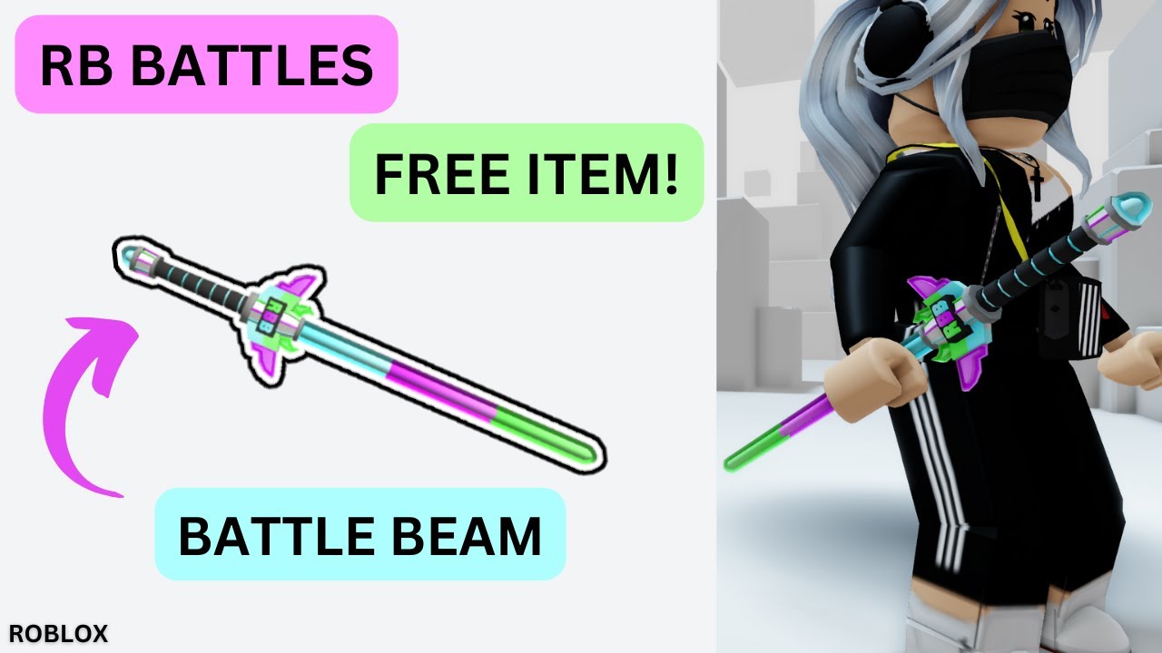 How To Get The Free Battle Beam Sword In Rb Battles Roblox Youtube