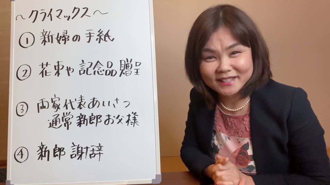 新郎父挨拶の場面のご説明 2500組の結婚式司会者 鈴木千春 Youtube