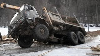 ВОДИТЕЛЬ Лесовоза Профессонал! Лесовозы по Бездорожью и Неудачи