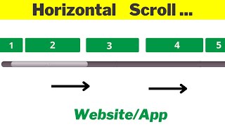 Horizontal Scroll Categories Design Copy & Paste Code FREE