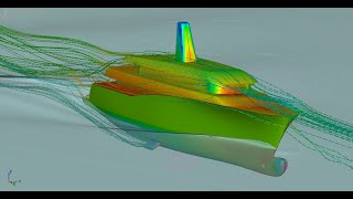 Streamlines in Orca3D Marine CFD