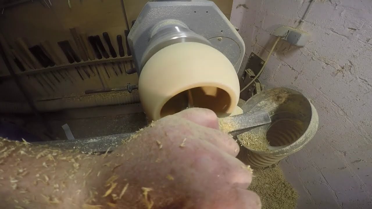 Drechseln, Zuckerdose aus Birke