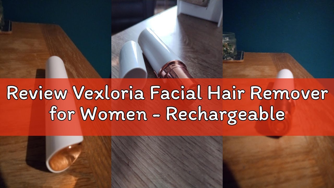 Review Vexloria Facial Hair Remover for Women - Rechargeable Lady Shaver, Painless Face Hair Trimmer