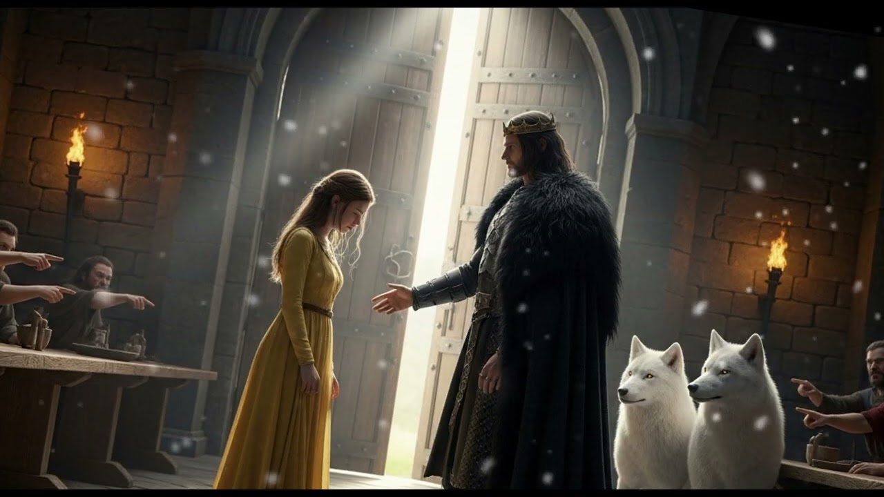 They Called Her a Burden… But the King with White Wolves Changed Everything