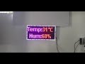 P5 RGB LED module for clock, date, temperature, humidity and custome messages