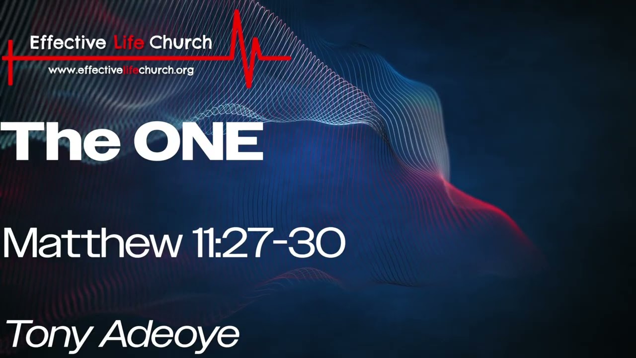 The ONE | Tony Adeoye