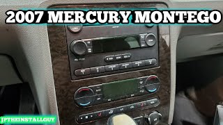2007 mercury montego radio removal/ replacement 2007 Mercury Montego Aux Input Location