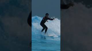 the youngest Moon in south Korea at the wavepark. borrowed board and suit haha. shred#surf #surfing