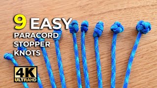 9 BEST Single Strand Paracord Stopper Knots You Need to Know!  ⭐️4K Video ⭐️