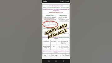 Coast Guard Navik GD 02/2024 Exam Date / City#coastguard #shorts