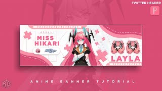 How To Make A FREE Anime Header in Pixellab | Layla Miss Hikari The Aspirants Anime Skin MLBB screenshot 1