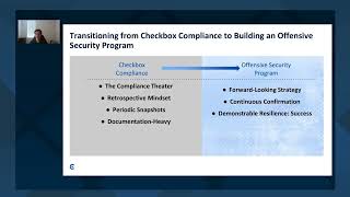 Transitioning from Checkbox Compliance to Building an Offensive Security Program