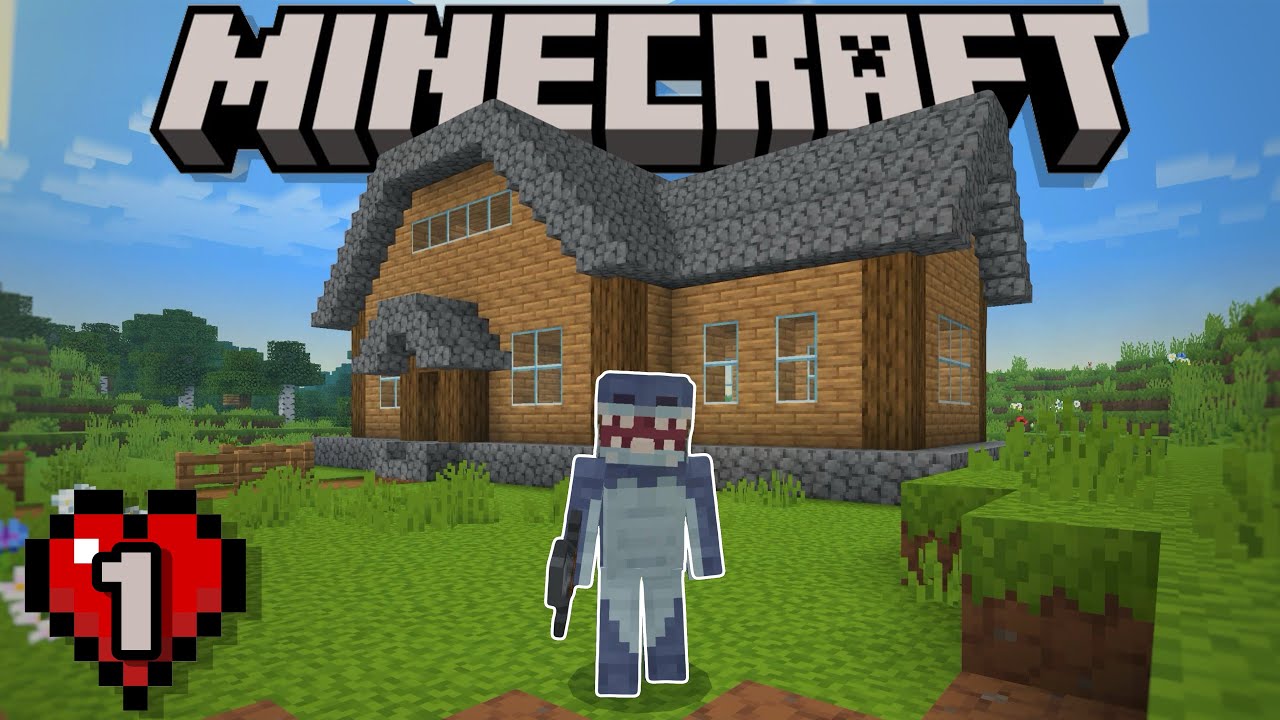 I built my first home! | Minecraft Survival #1 - YouTube