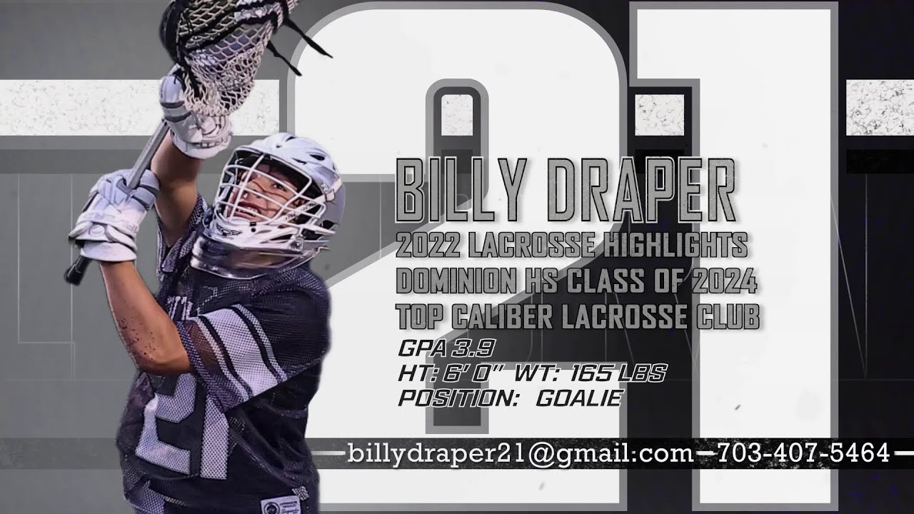 Billy Draper - 2022 Lacrosse Highlights