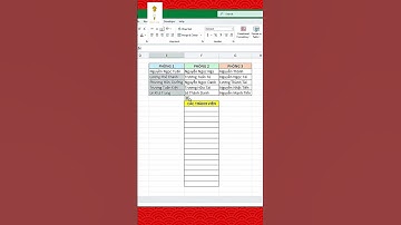 Gộp các cột thành một cột trong Excel #dichvutotnghiep