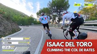 Isaac del Toro Climbing Col de Rates | POV Training Ride
