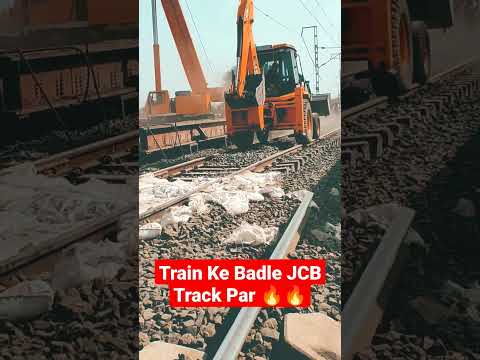 #shorts #railway #engineering  || JCB is on Railway Track...🔥🔥🔥