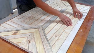 Pallet Woodworking Project // Make A Super Beautiful And Artistic Dining Table From Old Pallet Wood