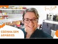 ORGANIZANDO A COZINHA SEM ARMÁRIOS / TOUR DA COZINHA / MUDEI AS COISAS DE LUGAR  | Bibi por aí