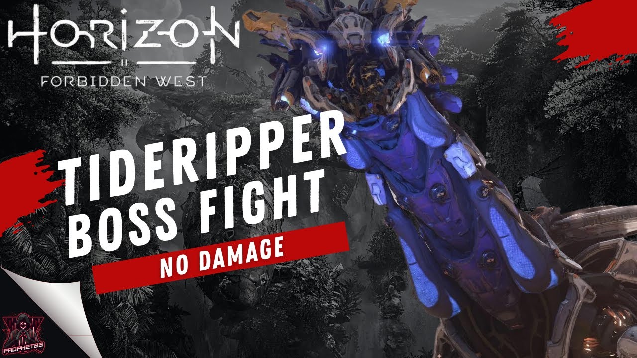 HORIZON FORBIDDEN WEST: TIDERIPPER BOSS FIGHT (NO DAMAGE, HARD)