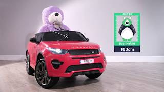 Kids 12V Electric Ride On Land Rover Discovery Licensed Battery Operated Jeep Car - Remote Control