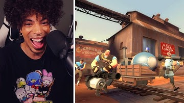 Overwatch Fan PLAYS Team Fortress 2 For The First Time!