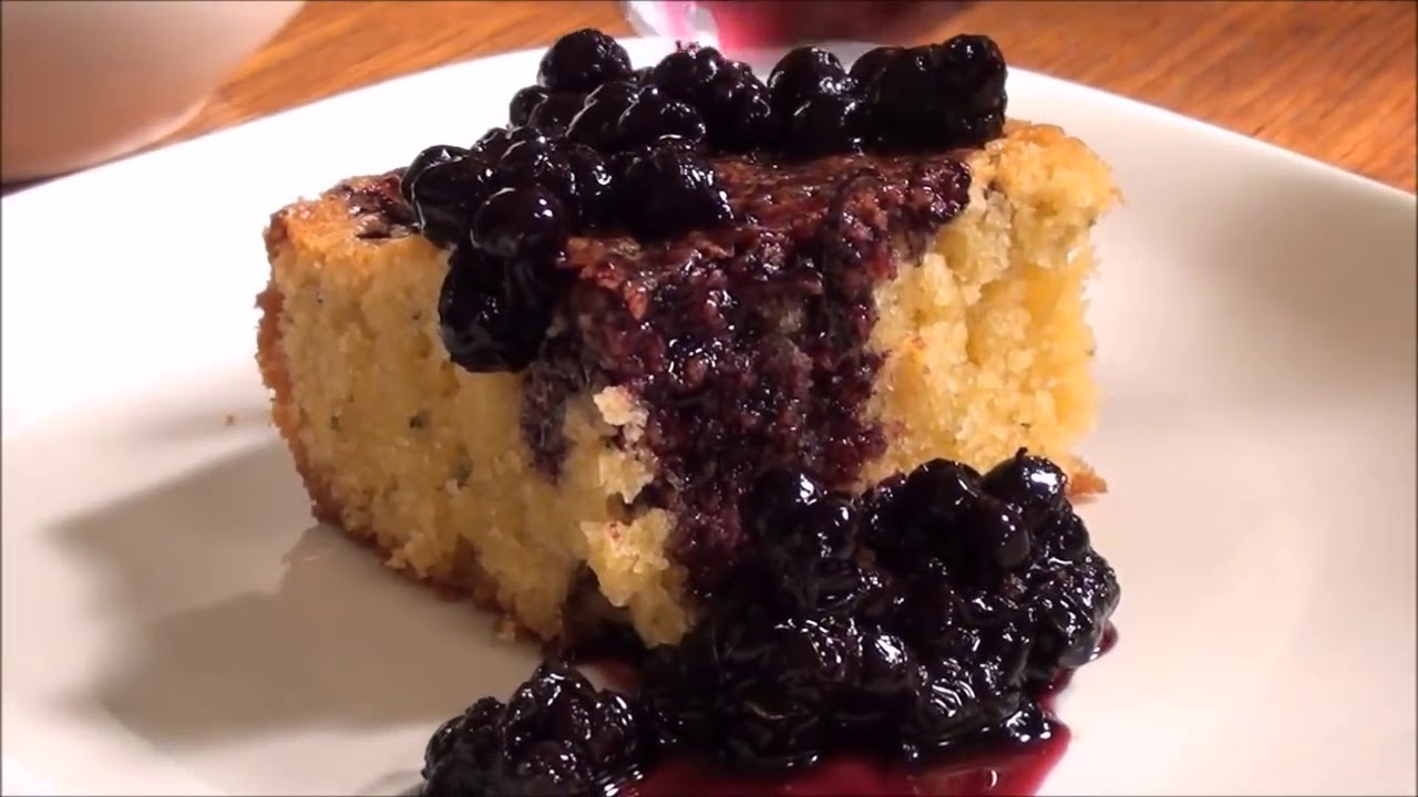 Polenta Pound Cake Recipe with Blueberries and Thyme How to Make