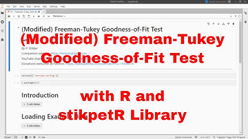 R - (Modified) Freeman Tukey Goodness-of-Fit Test with stikpetR