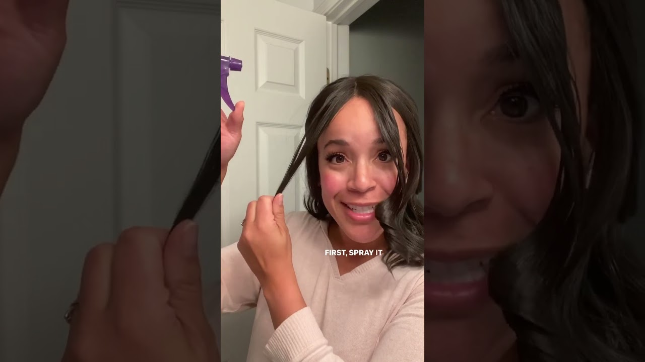 Tutorial - How to curl a heat friendly synthetic wig with water!