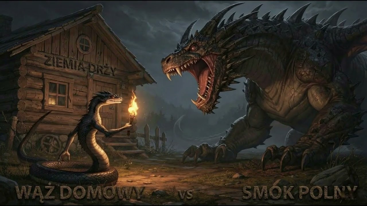 10. Ziemia Drży - Wąż Domowy VS Smok Polny - Wojny Bogów i Demonów - Z Przymrużeniem Ucha