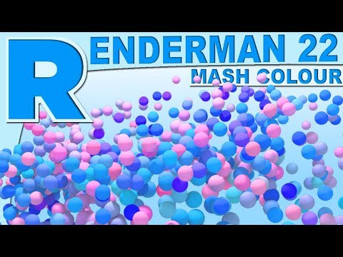 Renderman 22 MASH Colour Tutorial