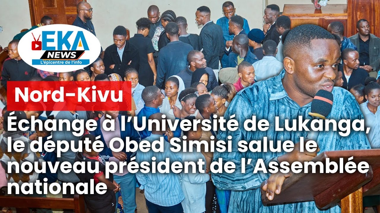 Nord-Kivu: à l’Université de Lukanga, Simisi salue le nouveau président de l’Assemblée nationale