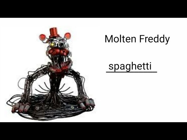 Molten freddy and his robot spaghetti (coloured with markers) : r