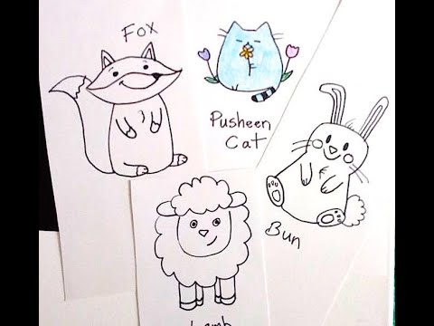 Drawing Spring Animals Tutorial - YouTube