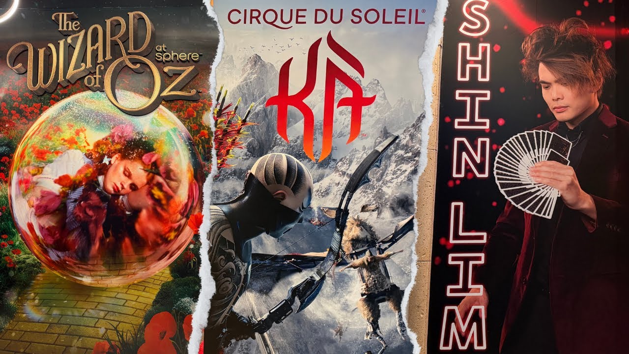48 Hours in Vegas! Shin Lim | Ka | Wizard of Oz at the Sphere | Luxor Pyramid  & SCARY Inclinator!
