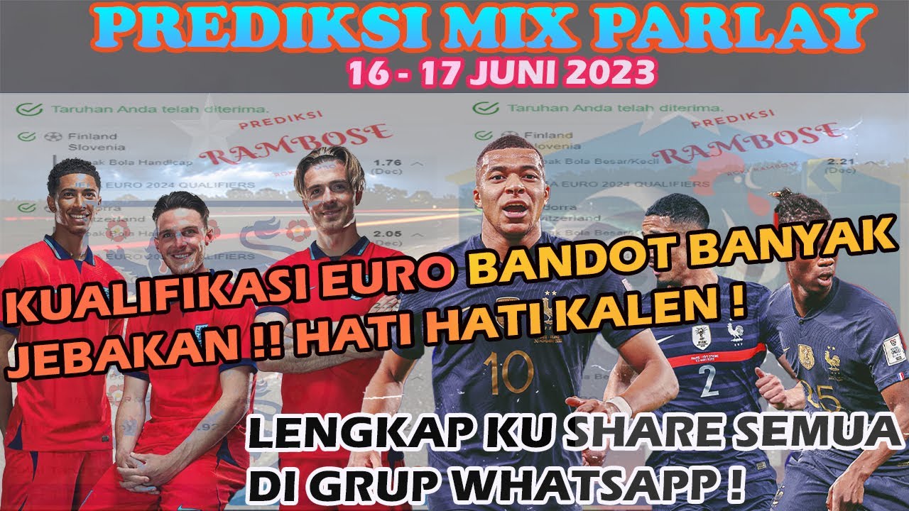 PREDIKSI PARLAY MALAM INI 16 - 17 JUNI 2023 | PREDIKSI BOLA PALING ...