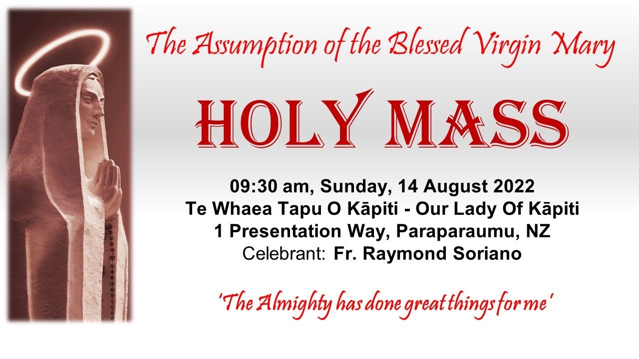 Holy MASS The Assumption of the Blessed Virgin Mary YouTube