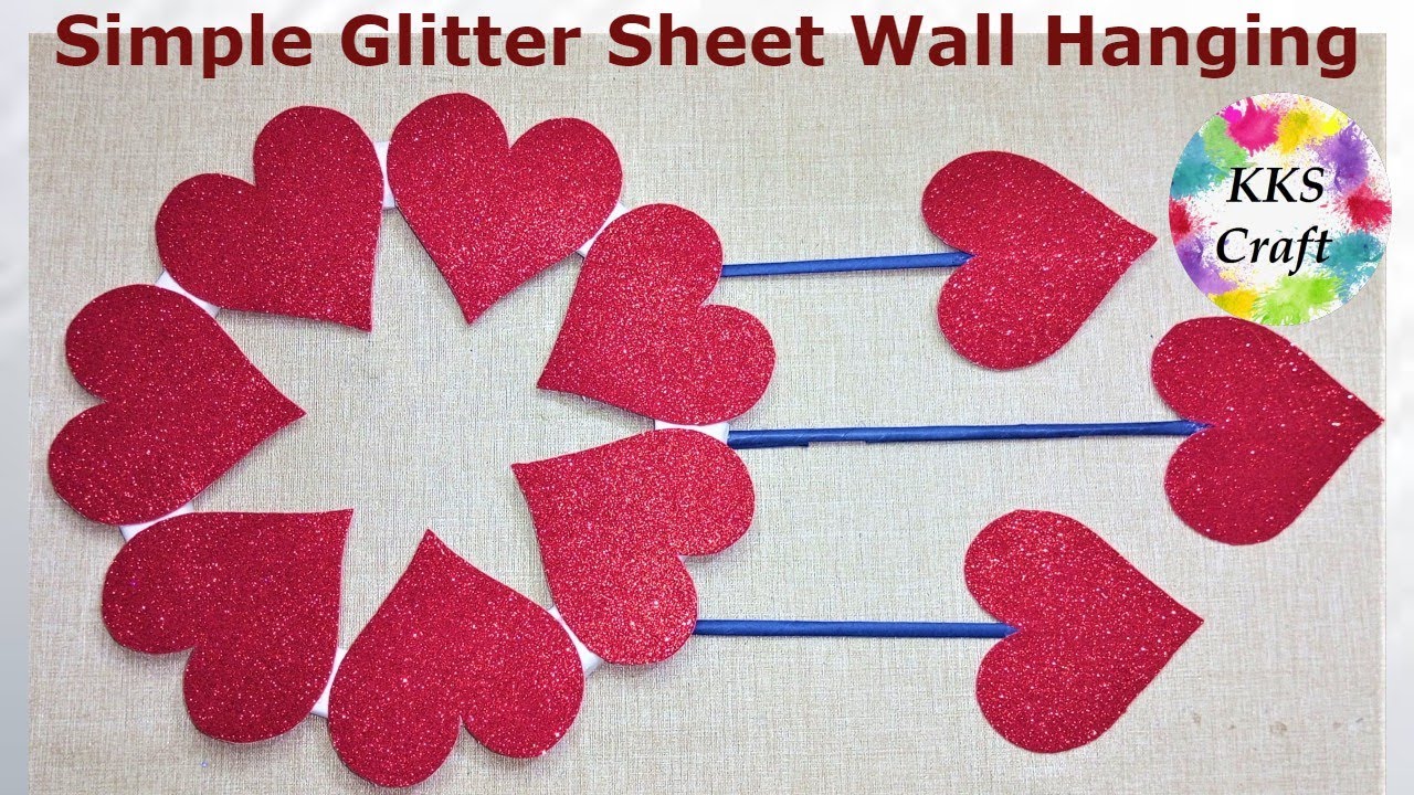DIY: Easy Glitter Hearts – Inspire-Create
