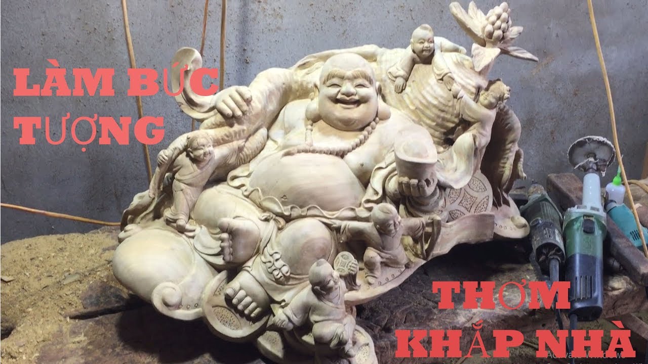 Đục Tượng Di Lặc Củ Sâm Thơm Khắp Nhà